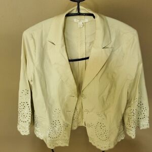 Think Tank Scalloped Edges Long Slv  Sz.‎ L Jacket